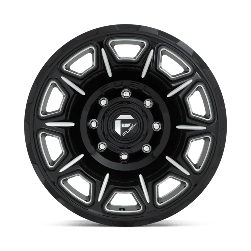 Fuel 1PC D68820001847 D688 20X10 8X180 GL-BLK-MIL -18MM - Truck Part Superstore