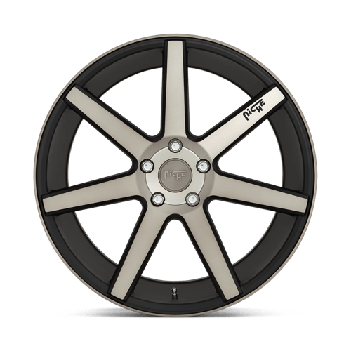 Niche 1PC M150198521+35 M150 19X8.5 5X120 MT-BLK-MACH 35MM - Truck Part Superstore