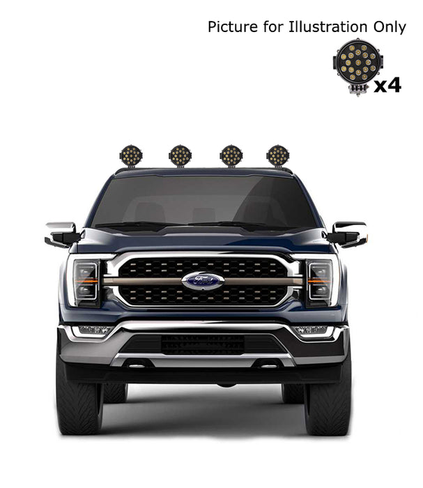 Black Horse Off Road VIRB02B-PLB Black Steel Modular - Truck Part Superstore