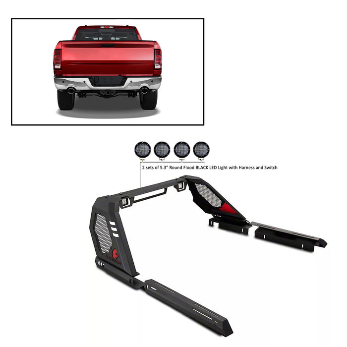 Black Horse Off Road VIRB02B-PLFB Black Steel Modular - Truck Part Superstore