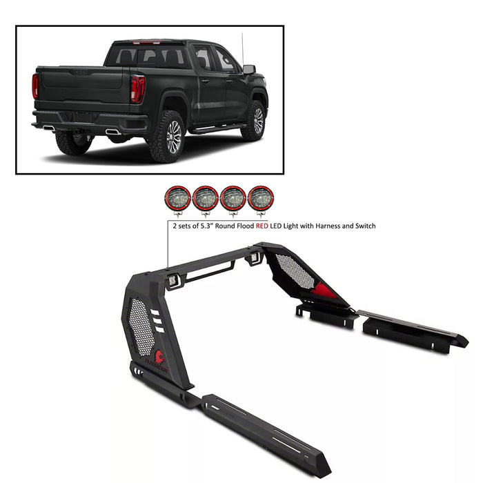 Black Horse Off Road VIRB02B-PLFR Black Steel Modular - Truck Part Superstore