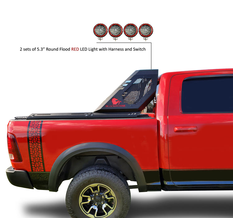 Black Horse Off Road VIRB02B-PLFR Black Steel Modular - Truck Part Superstore