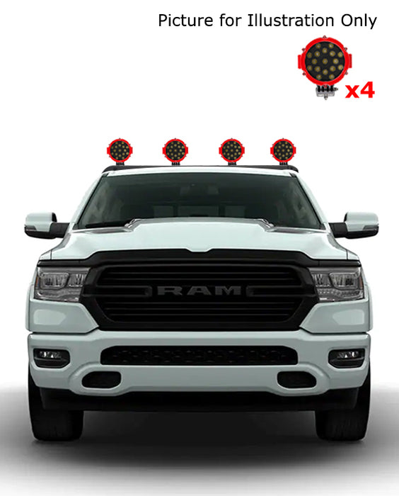 Black Horse Off Road VIRB02B-PLR Black Steel Modular - Truck Part Superstore