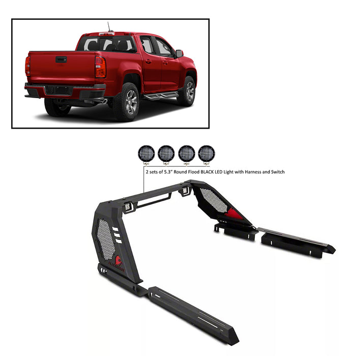 Black Horse Off Road VIRB05B-PLFB Black Steel Modular - Truck Part Superstore