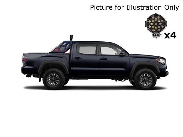 Black Horse Off Road VIRB06B-PLB Black Steel Modular - Truck Part Superstore