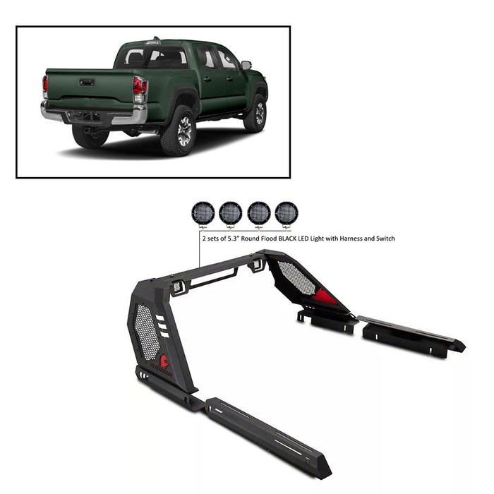 Black Horse Off Road VIRB06B-PLFB Black Steel Modular - Truck Part Superstore