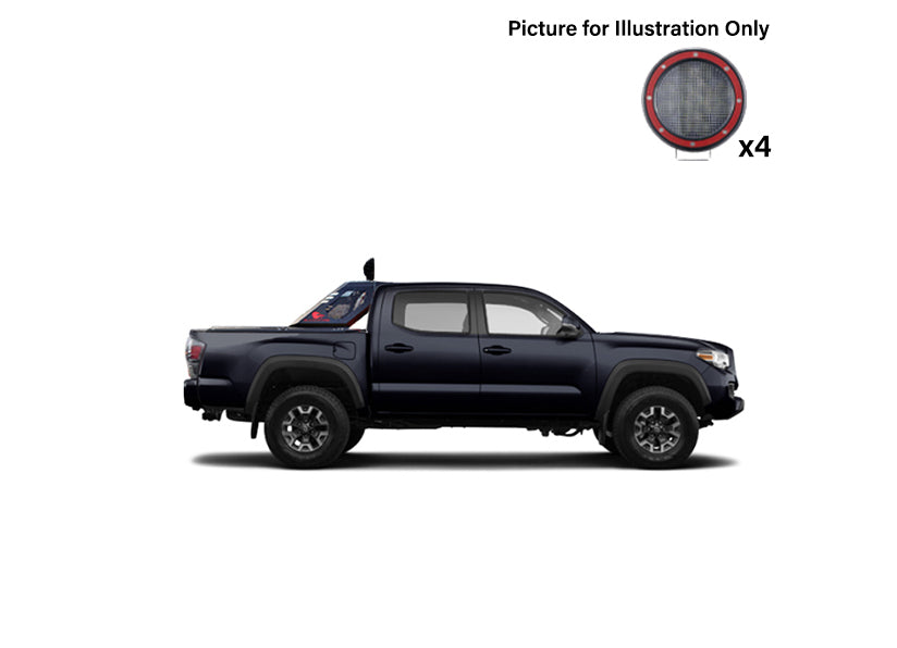 Black Horse Off Road VIRB06B-PLFR Black Steel Modular - Truck Part Superstore