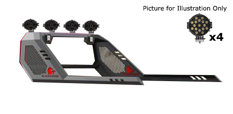 Black Horse Off Road VIRB07B-PLB Black Steel Modular - Truck Part Superstore