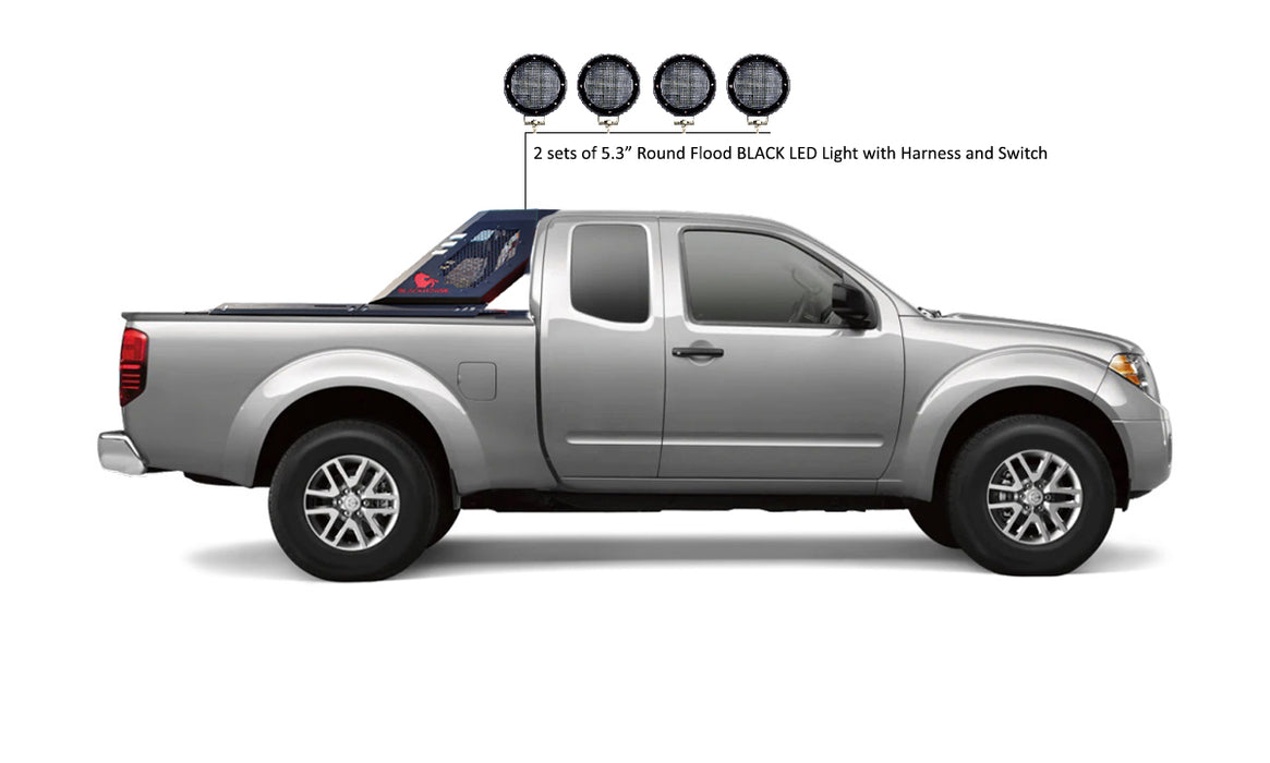 Black Horse Off Road VIRB07B-PLFB Black Steel Modular - Truck Part Superstore