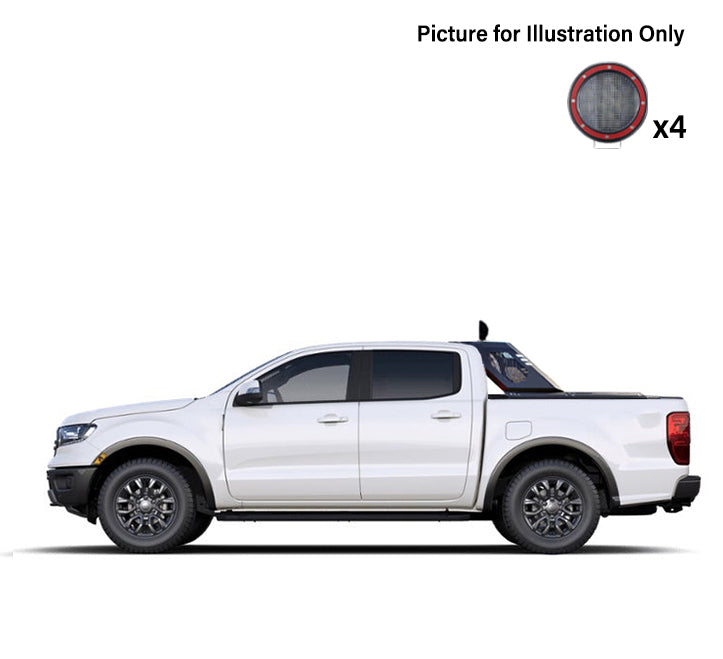 Black Horse Off Road VIRB08B-PLFR Black Steel Modular - Truck Part Superstore