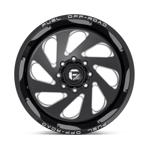 Fuel 1PC D63722201847 D637 22X12 8X180 GL-BLK-MIL -44MM - Truck Part Superstore