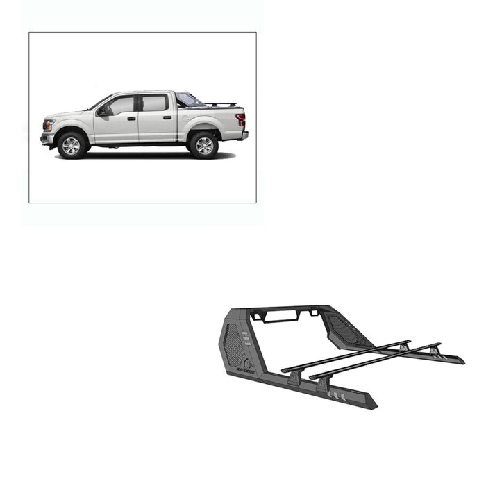 Black Horse Off Road VRCB7002B Vigor Roll Bar W/ Cross Bar - Truck Part Superstore