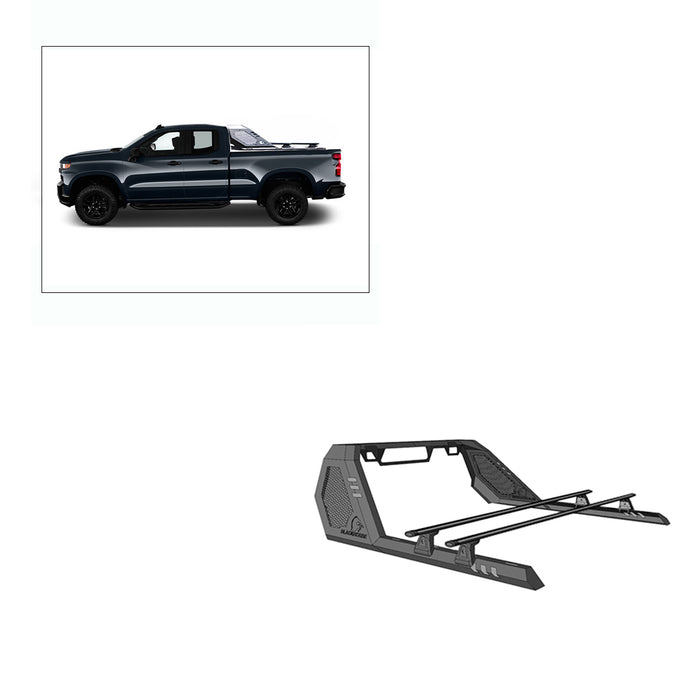 Black Horse Off Road VRCB7002B Vigor Roll Bar W/ Cross Bar - Truck Part Superstore