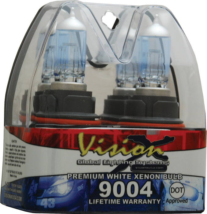 Vision X Lighting 4001527 9004 45/65 Watt Hi/Low Dot Approved Superwhite Bulb Set - Truck Part Superstore
