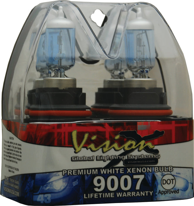 Vision X Lighting 4001572 9007 55/65 Watt Hi/Low Dot Approved Superwhite Bulb Set - Truck Part Superstore