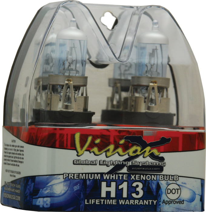 Vision X Lighting 4001664 H13 60/55 Watt Hi/Low Dot Approved Superwhite Bulb Set - Truck Part Superstore