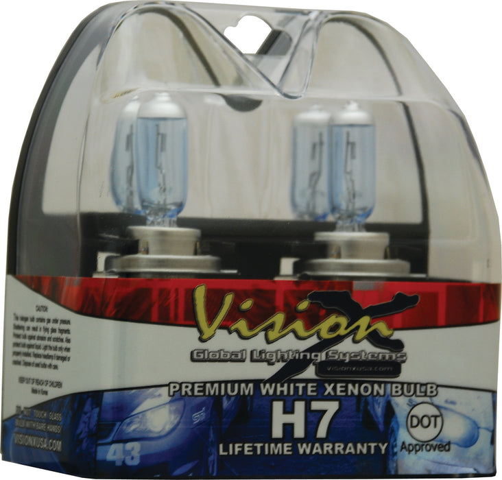 Vision X Lighting 4001619 H7 55 Watt Hi Or Low Dot Approved Superwhite Bulb Set - Truck Part Superstore