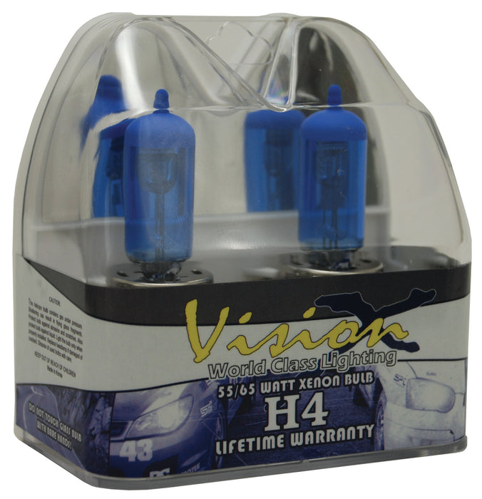 Vision X Lighting 4001039 H4 55/65 Watt Hi/Low Superwhite Bulb Set - Truck Part Superstore