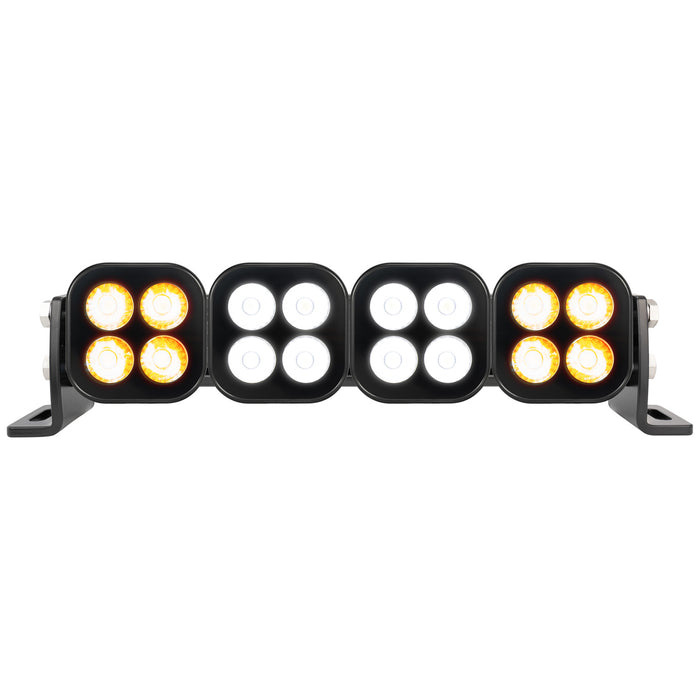 Vision X Lighting 4512015 UNITE SERIES 12" BLACKOUT COMBO BEAM WHITE SPOT AMBER FLOOD - Truck Part Superstore