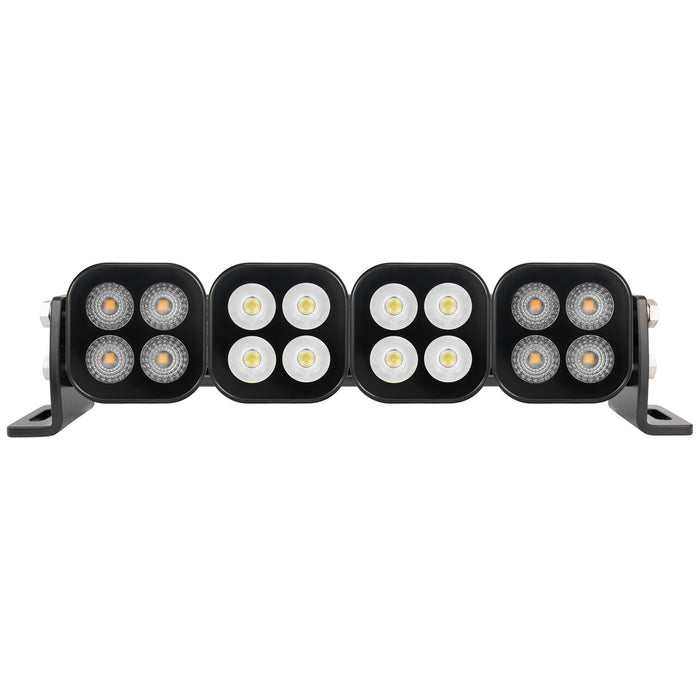 Vision X Lighting 4512015 UNITE SERIES 12" BLACKOUT COMBO BEAM WHITE SPOT AMBER FLOOD - Truck Part Superstore