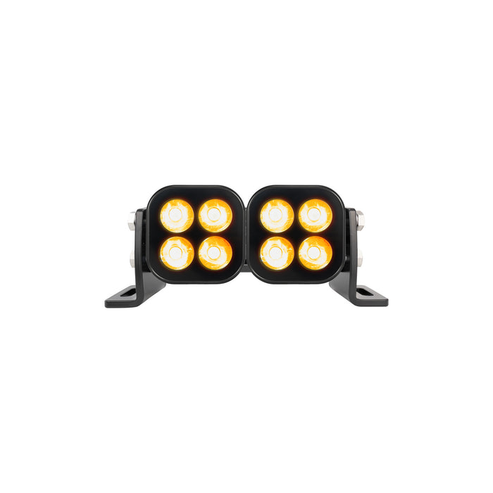 Vision X Lighting 4506018 UNITE SERIES 6" BLACKOUT AMBER SPOT BEAM - Truck Part Superstore