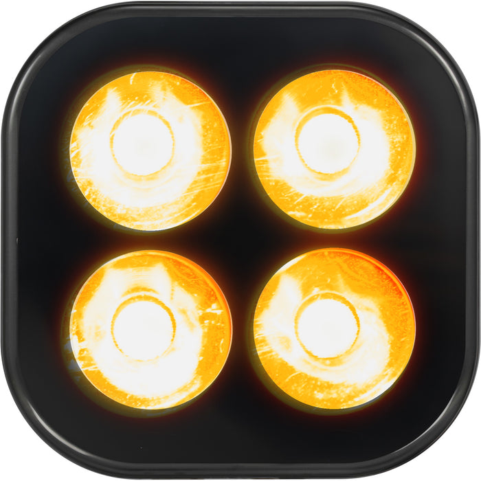 Vision X Lighting 9936468 UNITE 12 WATT AMBER 4 LED BLACK OUT SPOT - Truck Part Superstore