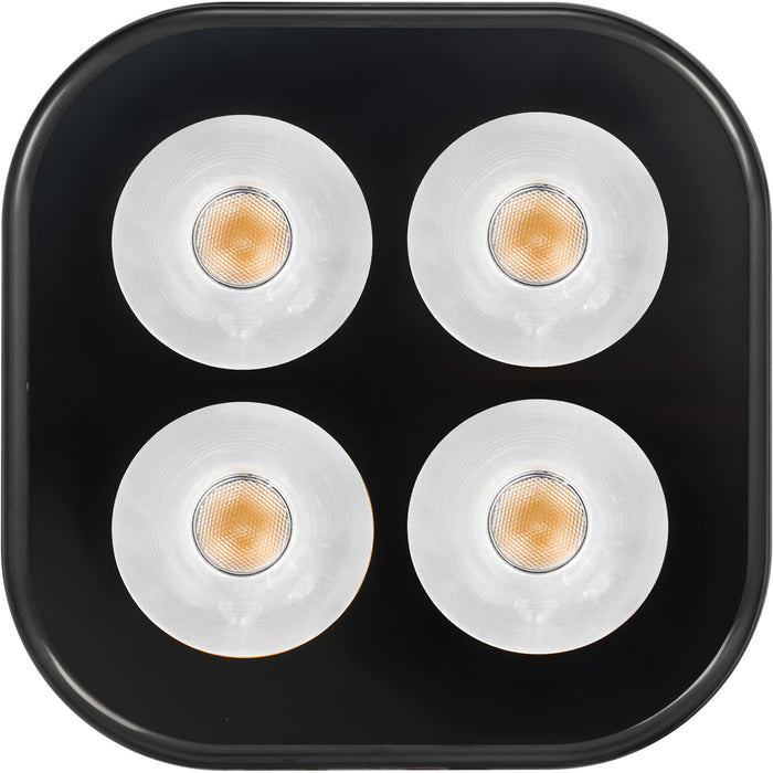 Vision X Lighting 9936468 UNITE 12 WATT AMBER 4 LED BLACK OUT SPOT - Truck Part Superstore