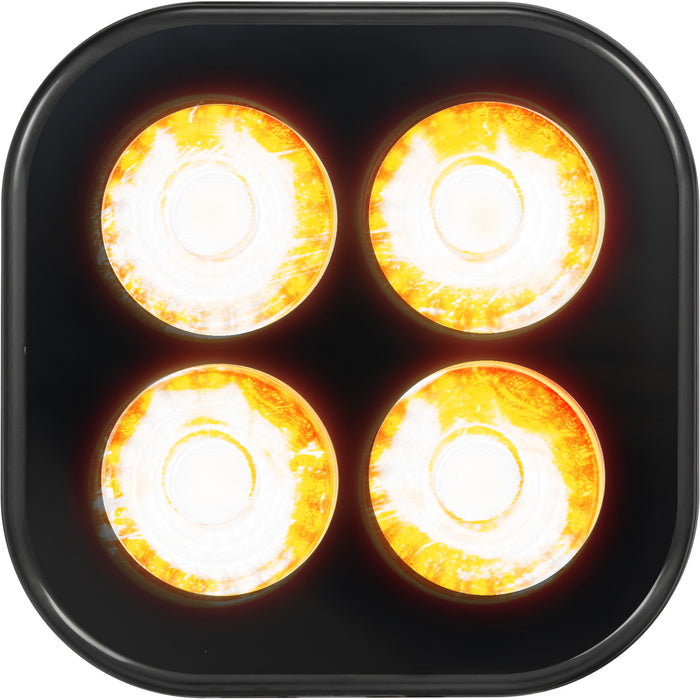 Vision X Lighting 9936482 UNITE 12 WATT AMBER 4 LED BLACK OUT FLOOD - Truck Part Superstore