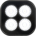 Vision X Lighting 9936499 UNITE 20 WATT 4 LED BLACK OUT FLOOD - Truck Part Superstore