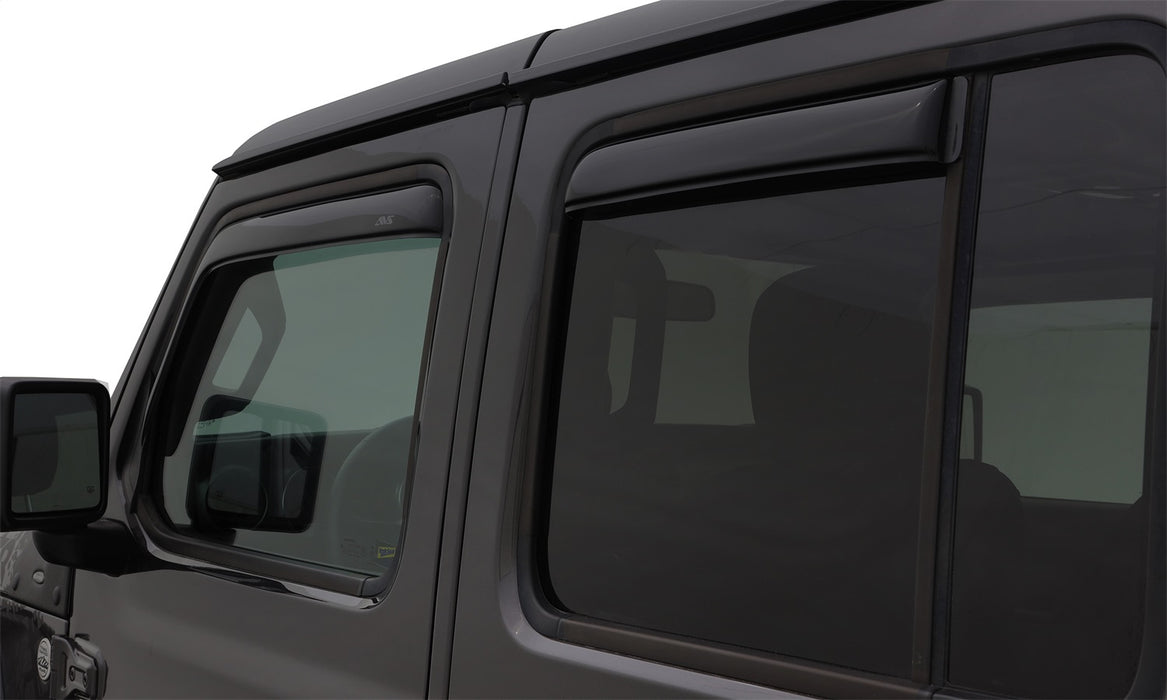 Auto Ventshade (AVS) 194249 Ventvisor® In-Channel Deflector 4 pc.; Smoke; - Truck Part Superstore