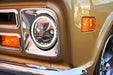 Vision X Lighting 9895642 Kit Of Two Black Chrome Face 5.75" Round Vx LED Headlight W/ Low-High-Halo - Truck Part Superstore