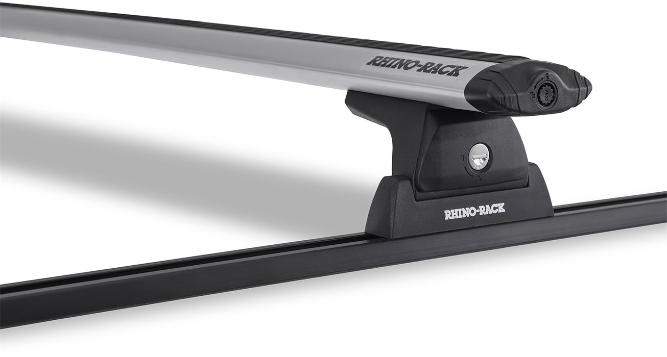 Rhino-Rack USA JA8751 Vortex RLT600 Roof Rack; 2 Silver 50 Bars; 4 Legs; Length 1260mm; - Truck Part Superstore