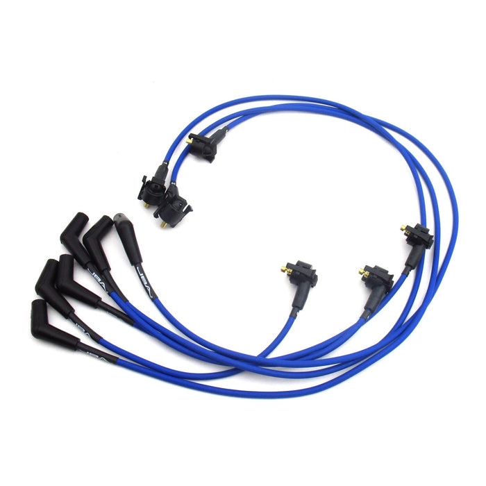 JBA Racing Headers W06189 JBA Performance Exhaust W06199 Ignition Wires 94-98 Mustang 3.8L Blue. - Truck Part Superstore