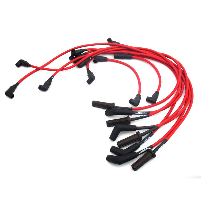JBA Racing Headers W0821 JBA Performance Exhaust W0822 Ignition Wires 96-00 GM 454 Truck Red. - Truck Part Superstore