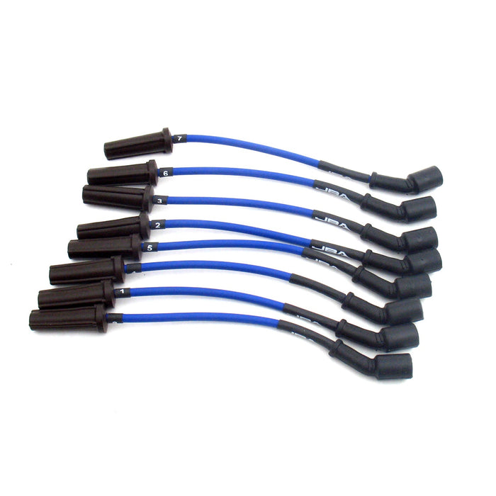 JBA Racing Headers W08559 JBA Performance Exhaust W0861 Ignition Wires 01-06 GM 8.1L Truck red. - Truck Part Superstore