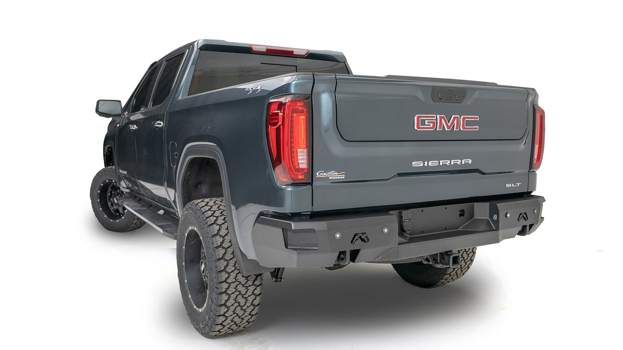 Fab Fours CS19-W4050-1 Premium Rear Bumper; 2 Stage Black Powder Coat; - Truck Part Superstore