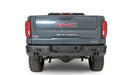 Fab Fours CS19-W4051-1 Premium Rear Bumper; 2 Stage Black Powder Coat; w/Blind Spot Monitor Mount; - Truck Part Superstore