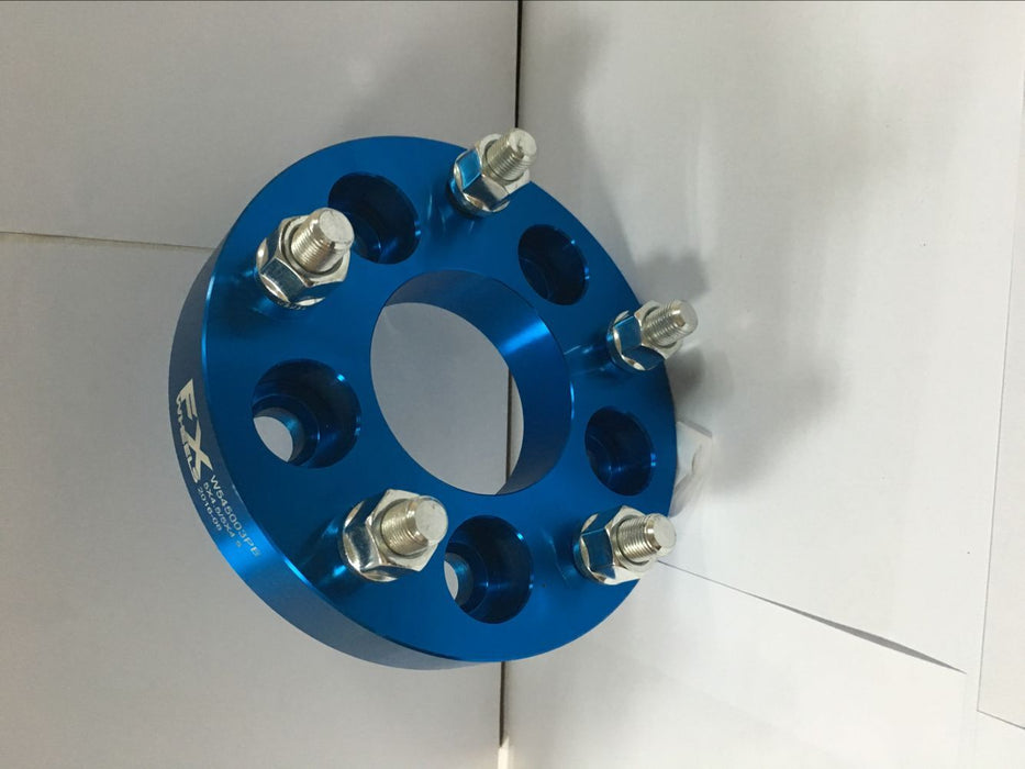 TrailFX W545001PB 5x114.3mm/5x4.50 In Bolt Pattern 1.5 In Thick 74mm Hub Blue Alum Set Of 2 - Truck Part Superstore