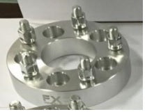 TrailFX W550001S 5x127mm Axle 5x114.3mm Wheel Bolt Circle 12x1.5 Studs 1.25 In Thick Silver Alum - Truck Part Superstore