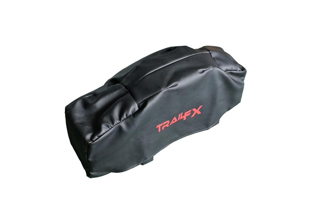 TrailFX WA015 Winch Gloves Extra Large Black Trail FX Logo Orange - Truck Part Superstore