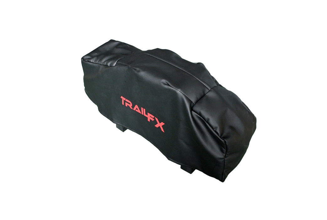 TrailFX WA015 Winch Gloves Extra Large Black Trail FX Logo Orange - Truck Part Superstore