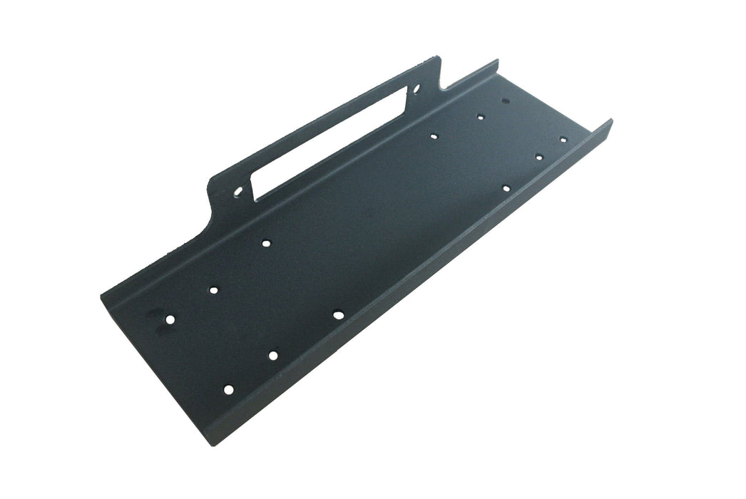 TrailFX WA017 For Winches Upd To 12000 Pounds Flat Fixed Mount Textured Powder Coated Black - Truck Part Superstore