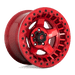 Fuel 1PC D11717907545 D117 17X9 5X5.0 GL-RED -15MM - Truck Part Superstore