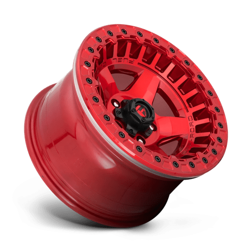 Fuel 1PC D11717907545 D117 17X9 5X5.0 GL-RED -15MM - Truck Part Superstore