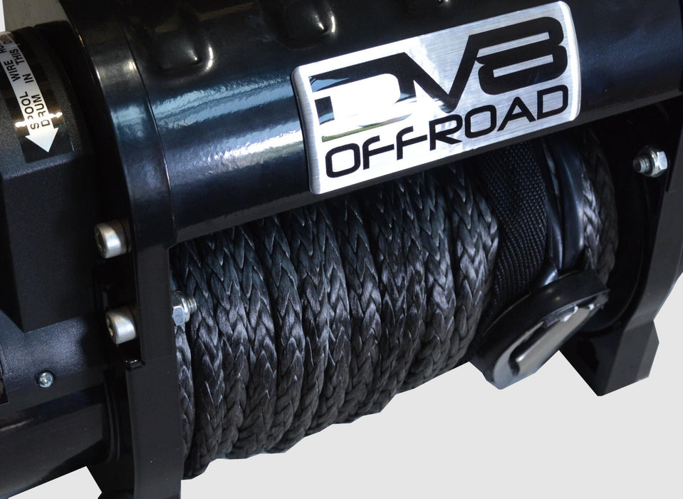 DV8 Offroad WB12SR 12000 LB Winch Black w/Synthetic Line and Wireless Remote DV8 Offroad - Truck Part Superstore