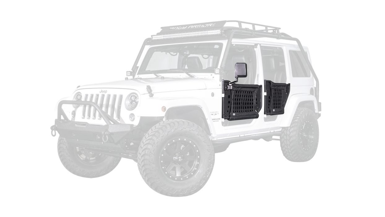 Body Armor 4x4 JK-6140 2007-2017 Wrangler Gen 3 Traildoors Rear Pair - Truck Part Superstore