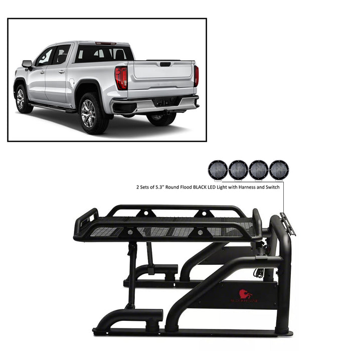 Black Horse Off Road WRB-001BK-PLFB Warrior Roll Bar Kit - Truck Part Superstore