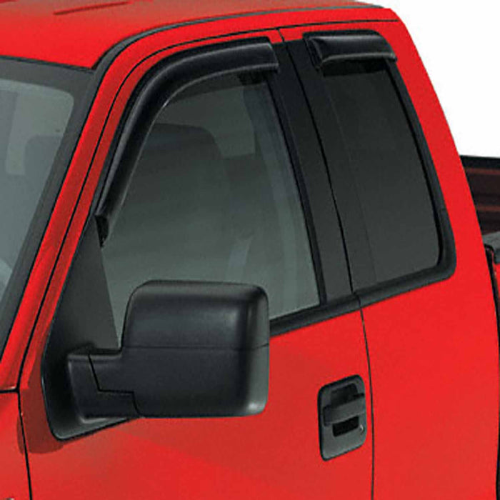 TrailFX 14056X Low Profile In-Channel Smoke Acrylic Set of 4 - Truck Part Superstore