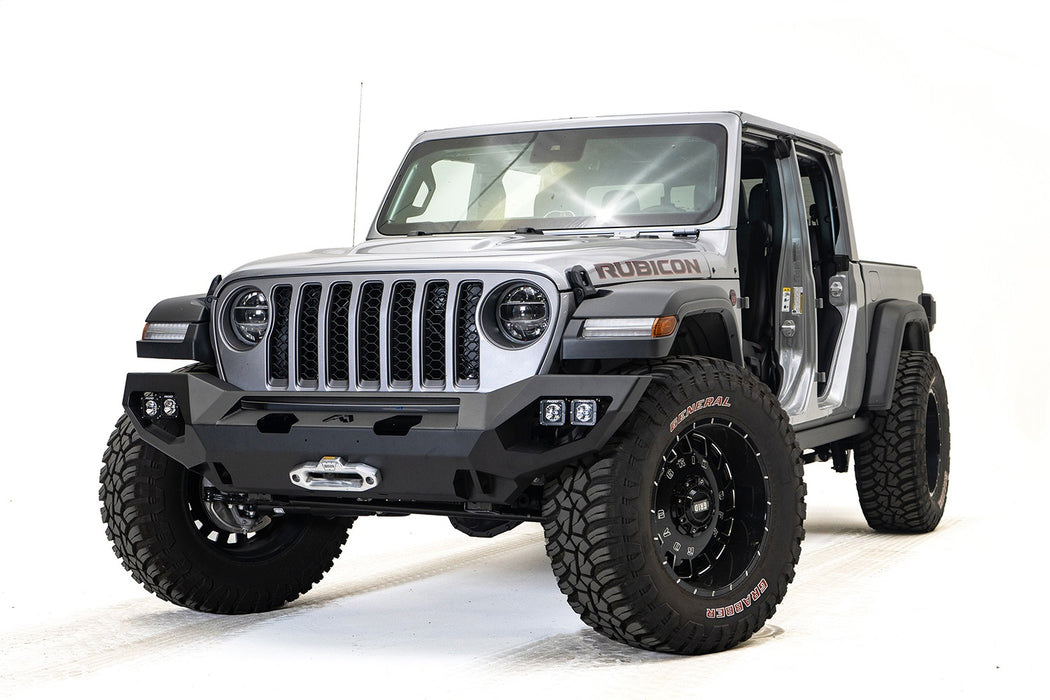 Fab Fours JL18-X4651-B Matrix Front Bumper; w/No Guard; Bare; Plate Steel; - Truck Part Superstore