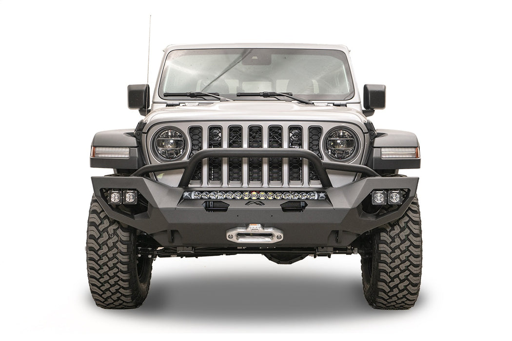 Fab Fours JL18-X4652-B Matrix Front Bumper; w/Pre-Runner; Bare; Plate Steel; - Truck Part Superstore